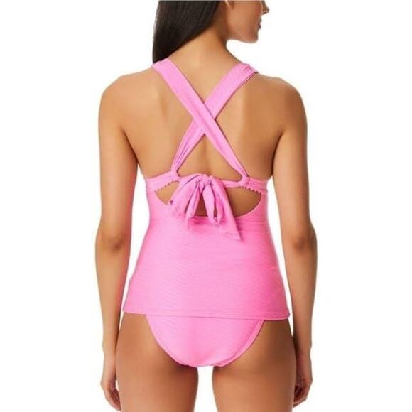 Jessica Simpson Cross Back Tankini Top - Picture 2 of 9
